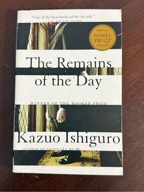 The Remains of the Day — White & Black Paperback Back Cover